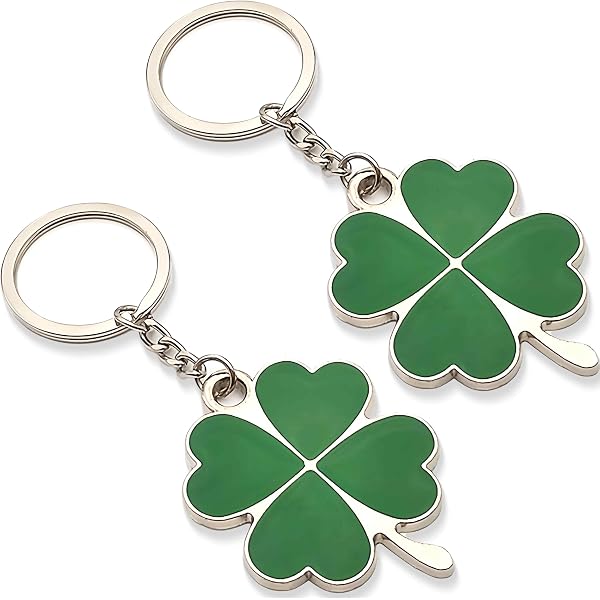 Glücksbringer Schlüsselanhänger Mit Kleeblatt – Personalisierbares Geschenk Für Damen & Beste Freundin