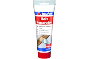 Baufan Holz Reparaturspachtel, naturbraun, 400 g, transparent