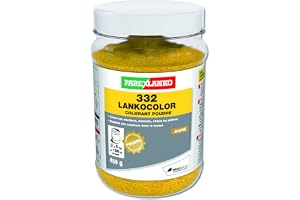 Parexlanko 332 LankoColor pulverfärg - gul - för murbruk och betong, cement, kalk eller gips - långvarig hållbarhet - 450 g