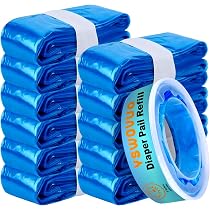 Recharge De Sacs Pour Poubelle à Couches - 10 Rouleaux - Compatible Angelcare, Tommee Tippee (Vert) - 4