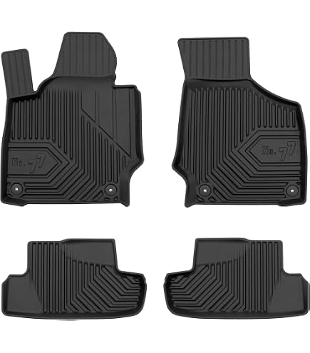 CARMAT TEXER Tappetini Auto In Tessuto Per Audi TT 8J (2006-2014) - Set 2 Pezzi Nero - Alta Densità 2100 G/m² - Fissaggio Originale