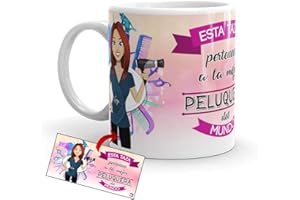 Kembilove Taza de Café de la Mejor Peluquera del Mundo – Taza de Desayuno para la Oficina – Taza de Café y Té para Profesionales – Taza de Cerámica Impresa – Tazas de Jefe de 350 ml para Peluqueras