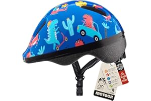meteor Casco Bici Ideale per Bambini - Caschi Perfetto per Downhill Enduro Ciclismo MTB Scooter - Helmet per Tutte Le Forme di Attività in Bicicletta Helmo