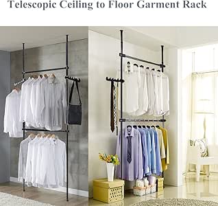 Tophomer Teleskop Kleiderschrank Teleskop Garderoben System