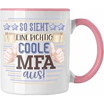 Lustige MFA Tasse – Geschenk Für Medizinische Fachangestellte, Schwarz, Spülmaschinenfest