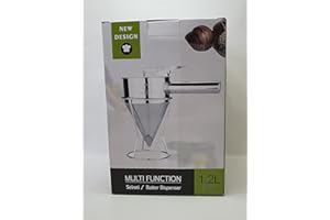 MAJEN Stainless Steel Pancake Dispenser, 17mm Nozzle, Selroti Shaper, Batter Cupcake Cake Waffle Hot Wax Dispenser, Selroti Maker, Bakery Tools