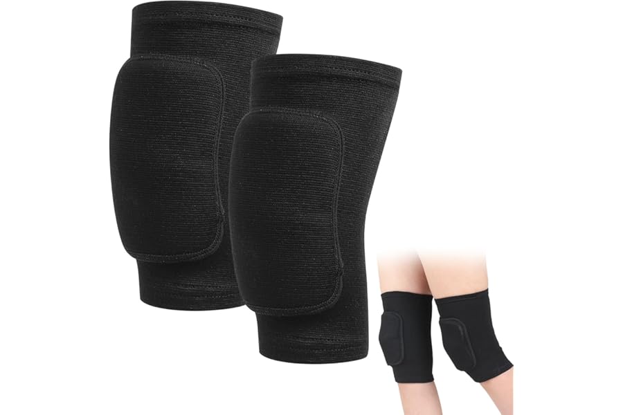 Dance Knee Pads for Women: Breathable Knee Pads - Thick Sponge Support Knees Protector - Soft Brace Breathable Sleeve Protective for Volleyball Football Dance Yoga Tennis Running Cycling Jogging