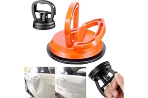 COMBLU Dent Puller, 2PCS Car Dent Puller Dent Remover Tool for Car Dent Repair, Glass, Screen, Tiles Lifting and Objects Moving, Orange & Black