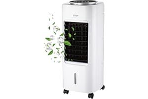 ZILAN 3 en 1 Air Cooler | 7 litros de capacidad | 3 niveles de velocidad | Aire acondicionado portátil | Aire acondicionado | Purificador de aire | Ventilador de aire acondicionado con mando a distancia |