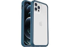 OtterBox Clear Case Series z MagSafe na Apple iPhone 12/12 Pro, odporny na upadki, ultracienki, ochronny cienkie etui, przezroczysty, 2x Przetestowane Zgodnie ze Standardami Wojskowym, Niebieskie