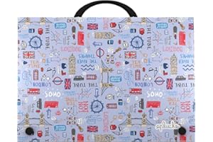 Grafoplás 37402427. Maletín Escolar con Asa, Polipropileno, Colección Epluche, Londres