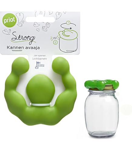 Ouvre-Bocal Priot Strong Twist Gripper - Idéal Mains Faibles, Arthrite, Seniors & Enfants - Ouverture Facile Et Sans Effort