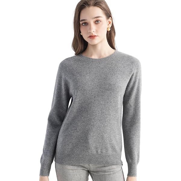 Maglione Donna In Lana Di Alpaca GAMBOA - Morbido, Caldo E Ipoallergenico - Modello Elegante Collo Rotondo, Perfetto Per Autunno E Inverno