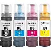 Ecotank L3211,L3250,L3251 103 4 Renk Muadil muadil m&uuml;rekkep Seti