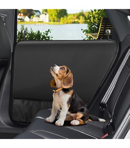 Dog Scratch Door Protector PETTOM Pet Car Door Protector Set Of