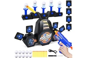 Joellfuner Schwimmendes ZielSpiel Spielzeug, Elektro-Schießscheiben Zielschießen, Luftschuss Hover Shot Floating Target, Zielscheibe Schießspiele Toy, Hover Spielzeug Pistole,für 6+Jahre (1)