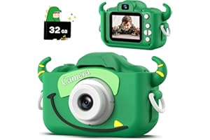 HOOMOON Appareil Photo Enfants, Caméra Selfie Jouet Enfant, Cadeau Fille Garçon, Carte SD 32 Go, Enregistreur Vidéo HD 1080p, Cadeaux d'anniversaire de Noël pour 3 4 5 6 7 8 9 10 Ans Enfants