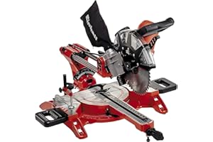 Einhell TC-SM 2534/1 Dual Troncatrice radiale (230-240 V, 2350 W, giri al min. 4000, lama Ø250 x ø30 - 48 denti, inclinabile DESTRA E SINISTRA 0-45°, taglio max 340 x 75 mm)