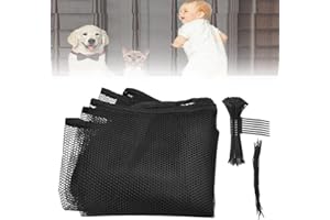 SIYINGSAERY Rete di Protezione per Scale 3 Metri/9.8FT Rete di Protezione per Balconi Rete di Sicurezza per Bambini Rete di Sicurezza per Animali Domestici (Nero)