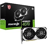 MSI GeForce RTX 4070 VENTUS 2X 12G OC, Scheda Video Gaming -Memoria 12GB GDDR6X (21 Gbps/192-bit), PCI Express® Gen 4, Displa