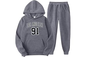 BGFIPAJG Felpa Uomo Donna Jogging Sportiva Set, 2 Pezzi Completo con Stampato, Unisex Felpa con Cappuccio in Plie e Pantaloni