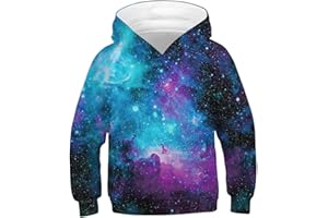 ALISISTER Felpa Bambino Ragazzi Ragazze 3D Stampare Kids Hoodie Manica Lunga Felpe con Cappuccioper 4-16Y