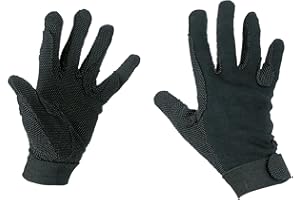 COVALLIERO Kerbl Gants d'équitation en Jersey Taille M Noir