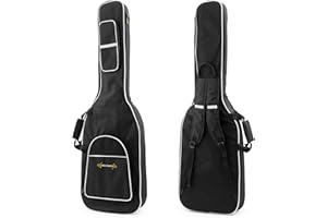 TIGER World Rhythm Bass Guitar Gig Bag with Handle, Back Straps and 18mm of Padding - Soft Padded Carry Case Suitable for Bass Guitar – Perfect for Travelling to Gigs or Band Practice, WR-111