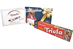 TRIOLA 12: die beliebte Blasharmonika für Kinder in der DC-Geschenkbox - im Set mit Liederbuch Band 1 (deutsche Kinderlieder) in der DC-Geschenkbox