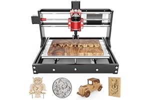 Twotrees TTC 3018 Pro CNC Fräsmaschine, Upgraded 3-Achsen Graviermaschine aus Metall für Holz/Acryl/MDF/Nylon, 300x180x40mm Arbeitsbereich