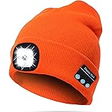 TAGVO Bluetooth 5.0 Cappello Berretti LED, Altoparlante Stereo Incorporato e Microfono, Inverno Caldo Lavorato a Maglia Senza