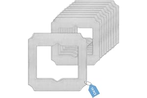 TNHSVP 10 Pièces pour Ecovacs Winbot Mini Serpillère Rechange, Microfibre Lingette Robot Lave Vitre pour Ecovacs Winbot Mini, W-CC02-0012 Lavables Chiffon de Nettoyage, pour Nettoyage Vitre