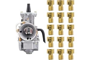 GDWD Vergaser Düsen Set, 15 Stück Vergaser Hauptdüsen Set 40 44 46 48 50 52 54 56 58 60 65 70 75 80 85 Vergaserdüsen Satz für Hercules Prima 2 3 4 5 6 Puch Bing Kreidler Zündapp