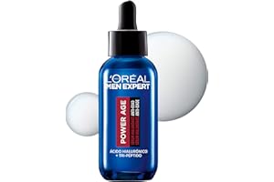 L'OREAL PARIS L'Oréal Sérum de Ácido hialurónico para hombre, Para pieles envejecidas, secas y apagadas, Men Expert Power Age, 30ml