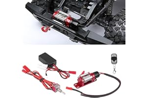 Ejoyous Cabrestante RC 1/10, Cabrestante Metálico RC, Cabrestante de Coche RC Inalámbrico con Receptor de Control Remoto, para HSP Axial SCX10 D90 HPI RC Caterpillar Accesorios