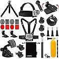 Luxebell Accessories Kit for AKASO EK5000 EK7000 4K WiFi Action Camera GoPro Hero 12 11 10 9 8 7 6 5/Session 5/Hero 4/3+/3/2/1 Max Fusion SJ4000 SJ5000 (14-in-1)
