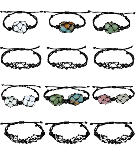 4 Porta Pietre Vuoti Per Bracciali - Supporto Regolabile Per DIY Gioielli, Con Perline - Foto 4