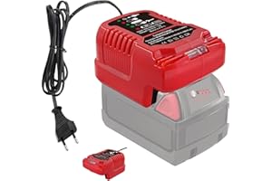 URUN Ladegerät Ersatz für Milwaukee M18 18V, 2A Akku Adapter für Milwaukee M18 Lithium-Ionen-Akku 48-11-1850 Batterie Ladegerät Werkzeugakkus
