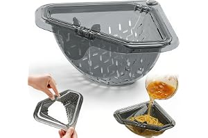 LuminaVerde Sil för diskbänk, Magnetisk dräneringssil för kök, Triangulärt dräneringskorgar för diskbänk, Köksdiskbänk dräner