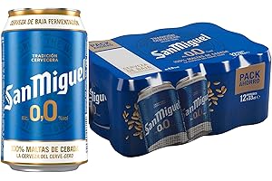 San Miguel 0.0% Alkoholfrei Bier (Pack 36 Dosen x 330ml) bier geschenk, biere der welt, bier set, budweiser bier, geschenk set, geschenke für männer, höhle der löwen produkte