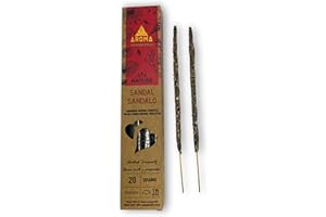 HOSTENATURA Incienso Orgánico Natural Aroma Nature - Hecho a Mano - Sin Productos tóxicos - Sin crueldad Animal (Sándalo)