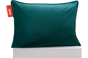 ‎STOOV Stoov Ploov Samt Heizkissen - Infrarot-Heiztechnologie - Heizelemente - Wärmekissen mit Abschaltautomatik - Weiches Kissen - Kabellos - 4,5/9 Stunden Wärme - 45 x 60 cm - Petrolgrün