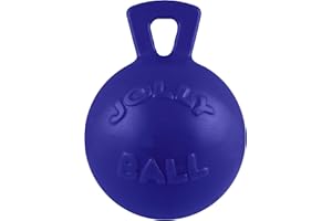 JOLLY PETS Horsemen's Pride Tug-n-Toss Jolly Ball, 6-Inch, Blue 406 BL