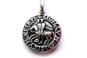 Germanenschmuck Siegel der Templer Anhänger (Kettenanhänger in Silber) | 925 Sterling Silber Veredelung