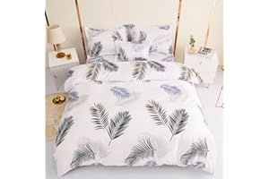 KUMY Juego de Funda Nórdica 5 Piezas: Funda nórdica,2 Fundas de Almohada, Funda de Cojín y Sábana Bajera- Estilo y Comodidad Total (Pluma, Cama 150x190/200 + 240x220 + 2*(50x70) + 30x50)