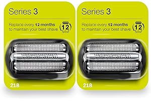 CUTECOOL In due confezioni 21B - Testina per rasoio Serie 3, compatibile con Braun Series 3, 3070 cc, 3050 cc, 350 cc, 350 cc, rasoio elettrico per