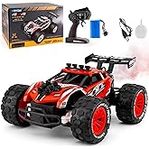Oyuncak 2.4GHz Uzaktan Kumandalı 4x4 30 Km Hız Yapan Şarjlı Buhar Atan Off-Road Rc Araba (Kırmızı)