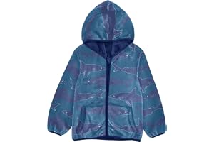 Shark Baby Boy Fleecejacka Huvtröjor Flicka Ytterkläder Jacka Baby Zip Up Fleece
