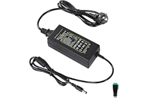 GPJYD 72 W Power Supply 12 V 6 A, AC 230 V to 12 Volt Power Supply Adapter, 5.5 x 2.5 mm DC Plug, EU Plug LED Transformer 12 V Transformers for 5050 2835 LED Strips