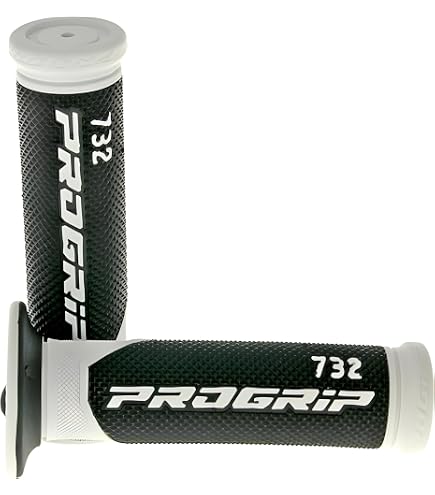 PROGRIP Strada 838-201 Lenkergriffe - Doppeldichte Orange/Schwarz - Perfekt Für Motorräder & Fahrräder
